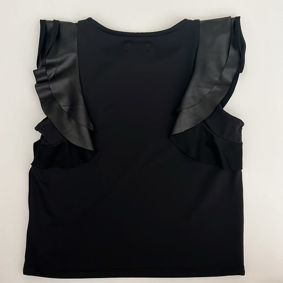 MIA New York Flutter Sleeve Top - Black - Picture 5 of 6